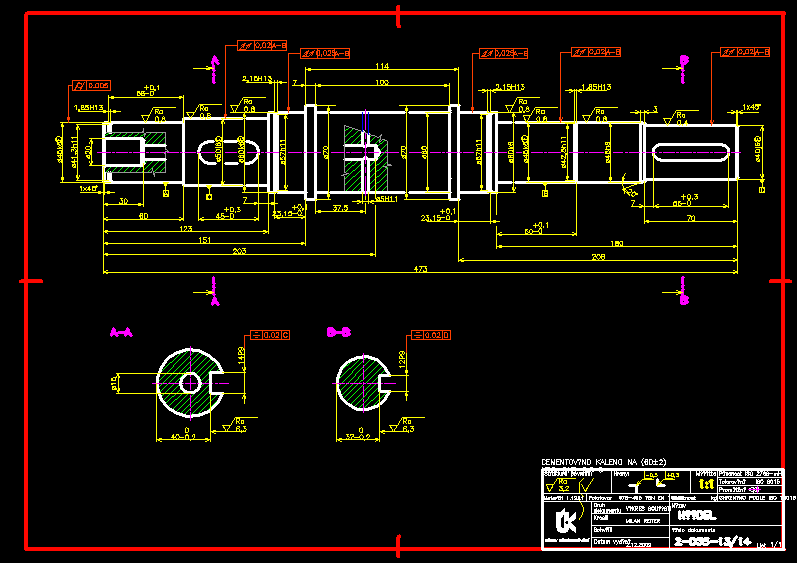 Shaft - The Axis DWG Block for AutoCAD • Designs CAD