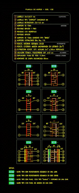 Sheet Walls DWG Block for AutoCAD