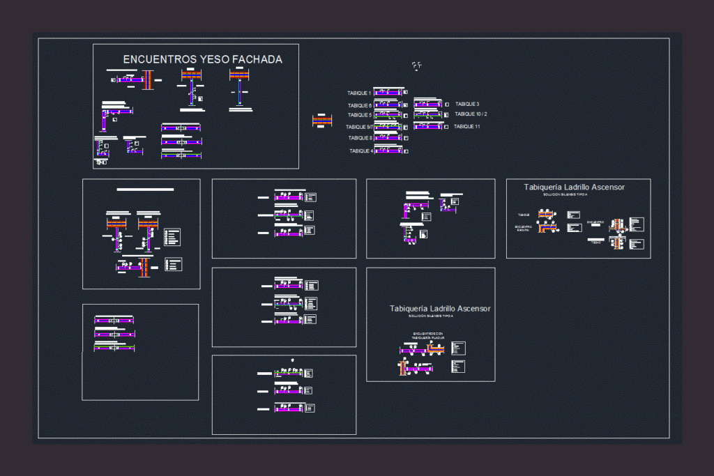 Sheetrock Walls And Silensis DWG Block for AutoCAD