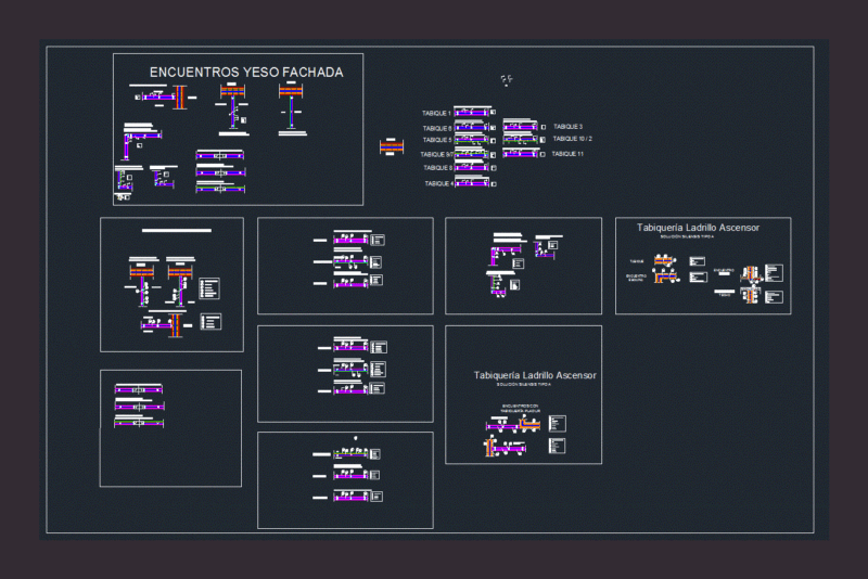 Sheetrock Walls And Silensis DWG Block for AutoCAD