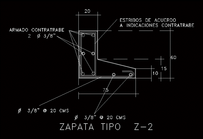 Shoe Boundary DWG Detail for AutoCAD