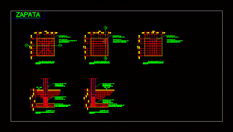 Shoes DWG Detail for AutoCAD