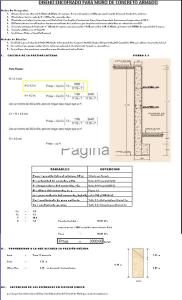 Shuttering Walls Of Sotenimiento XLS Excel Spreadsheet