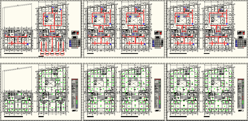 Signaling Of Building Evacuation DWG Plan for AutoCAD