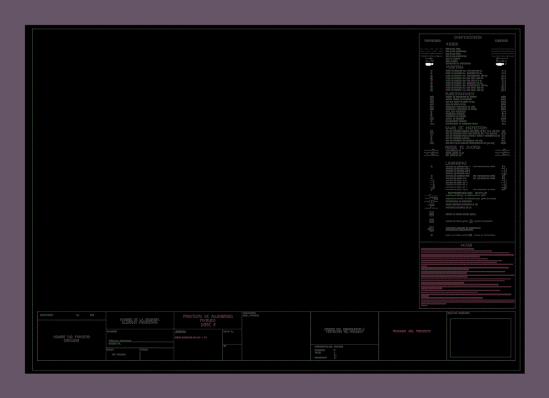 Signs Electrical Project DWG Full Project for AutoCAD