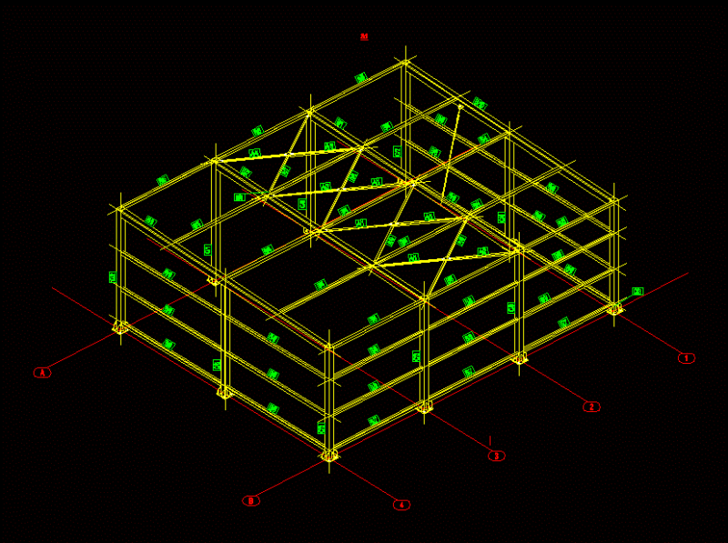 Simple Steel Structure DWG Block for AutoCAD