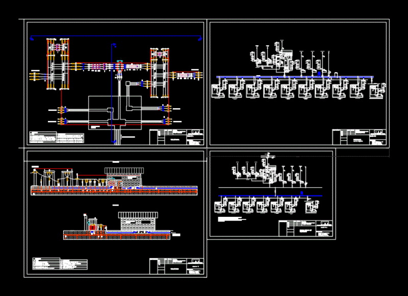Single-Line And Cutting 13233132 Kv Transformer Station DWG Block for AutoCAD
