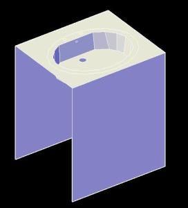 Sink 3D DWG Model for AutoCAD