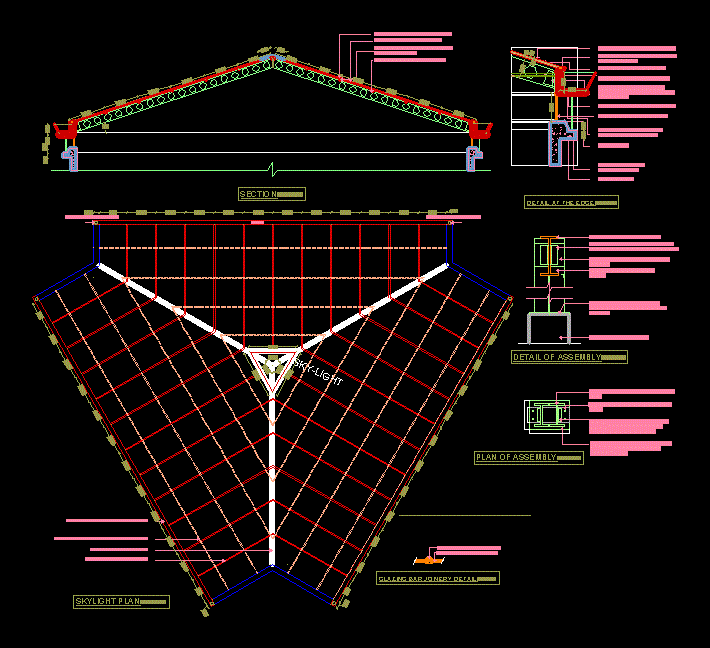 Skylight Detail DWG Detail For AutoCAD • Designs CAD, 50% OFF