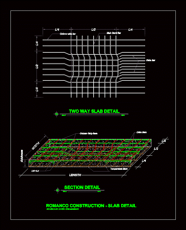 Slab Reinforcement Details And Schedule Autocad File Cad Drawing ...