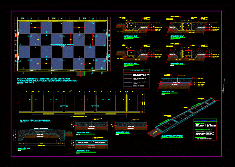 Slab Sports DWG Block for AutoCAD
