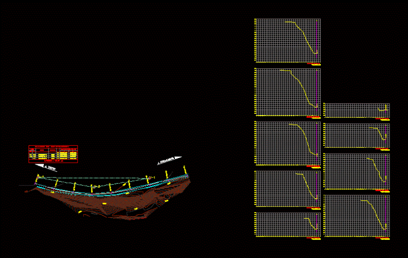 Slope Study Samplasteo DWG Section for AutoCAD
