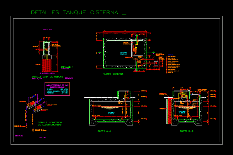 Small Tank Tank DWG Block for AutoCAD