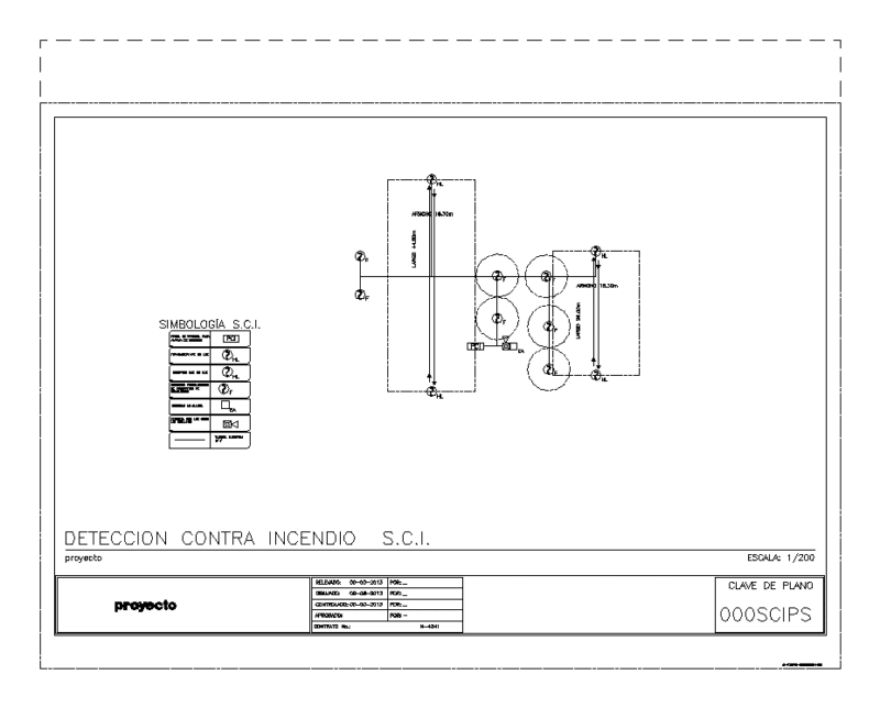 Smoke Detection System DWG Block for AutoCAD