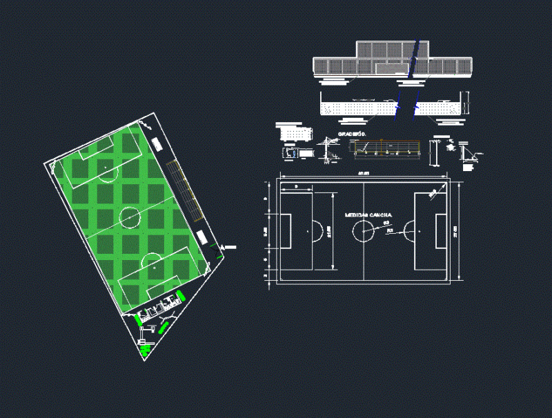 Soccer Field 7 DWG Detail for AutoCAD