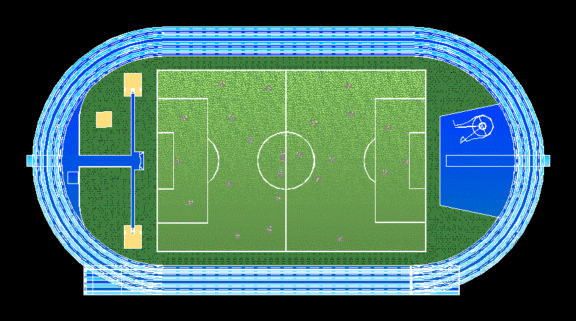 Soccer Field DWG Block for AutoCAD Designs CAD