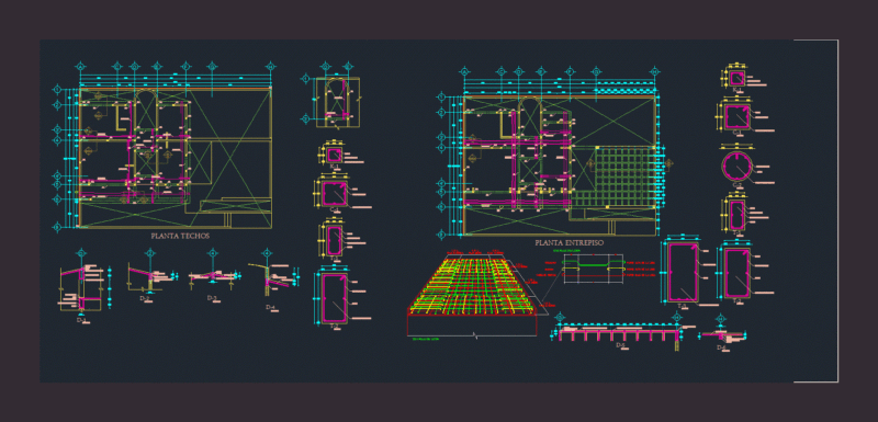 Solid Slab DWG Detail for AutoCAD