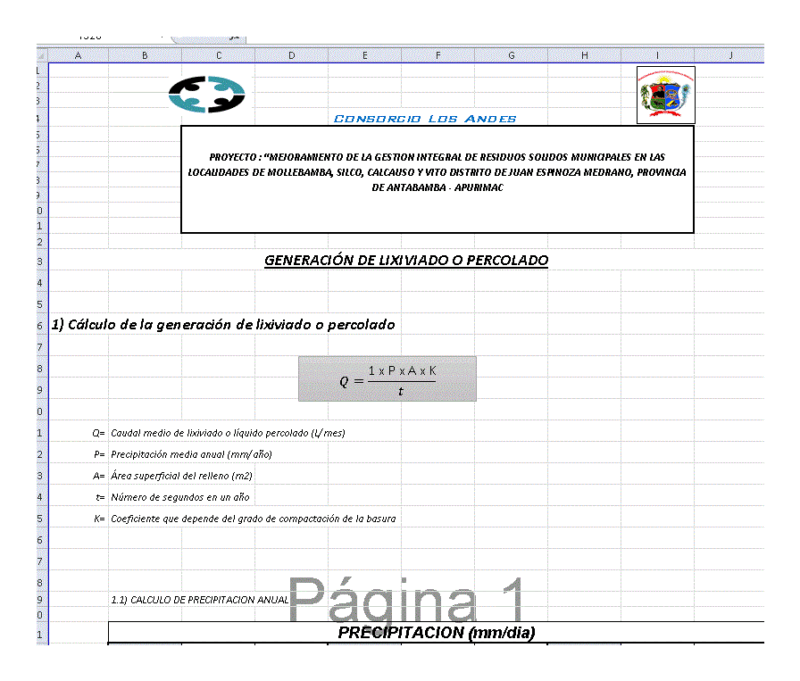 Solid Waste Excel XLS Excel Spreadsheet
