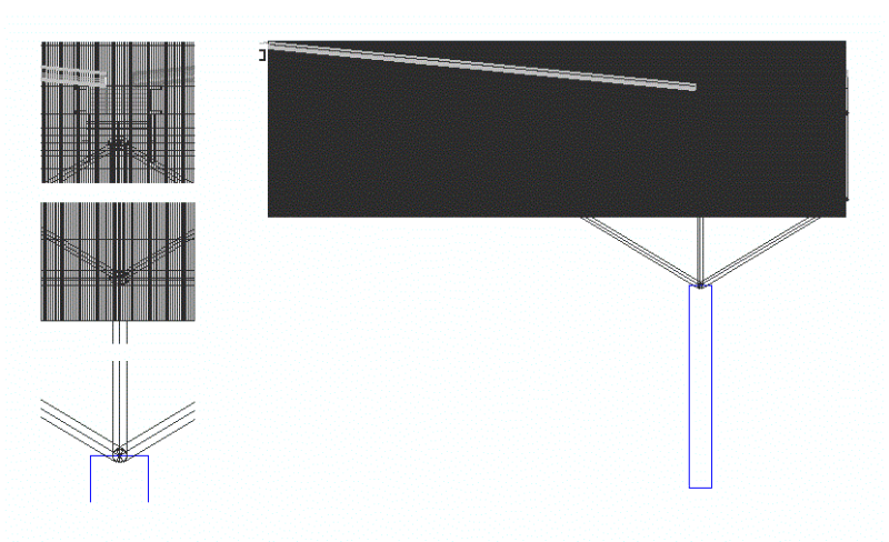 Space Truss Steel Structure DWG Detail for AutoCAD