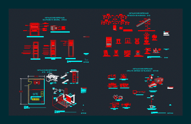 Special / Insttallations DWG Block for AutoCAD