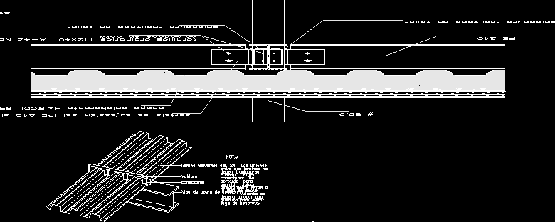 Specification Installation Losacero Dwg Detail For Autocad