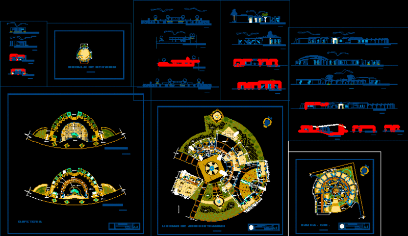 Sport Center – Vilca DWG Section for AutoCAD