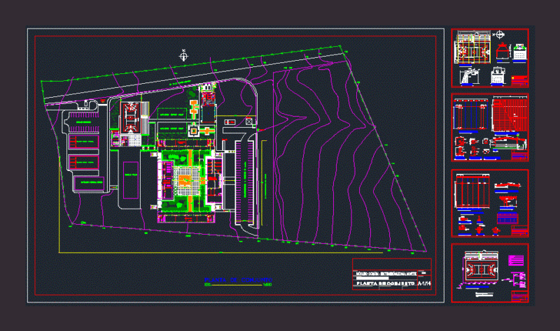 Sport Court DWG Block for AutoCAD