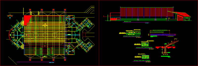Sport Hall Plan DWG Plan for AutoCAD