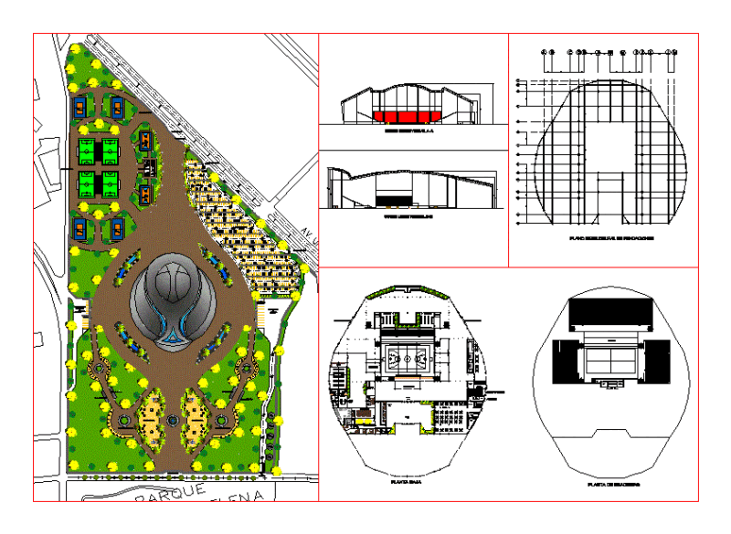Sport Venue DWG Block for AutoCAD
