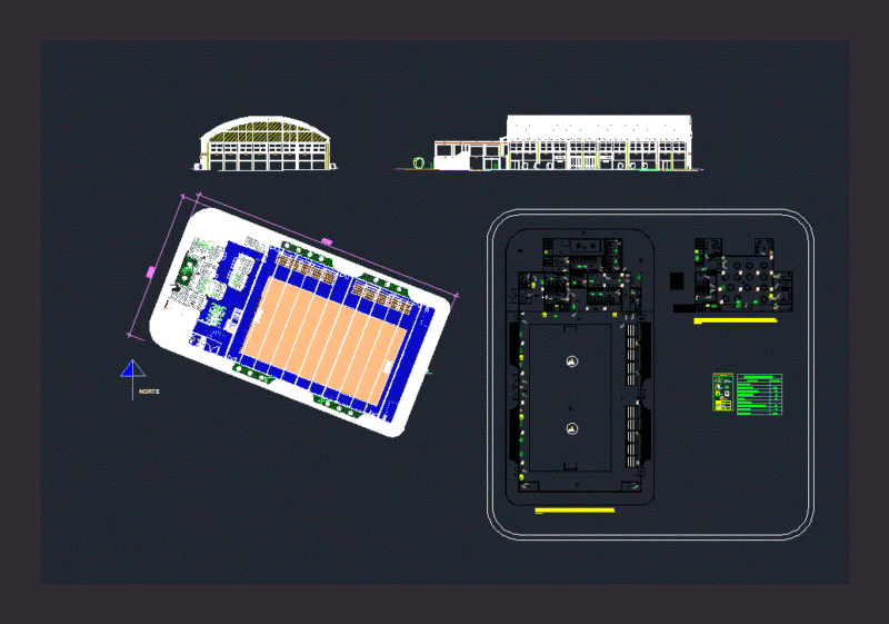Sports 3D DWG Section for AutoCAD