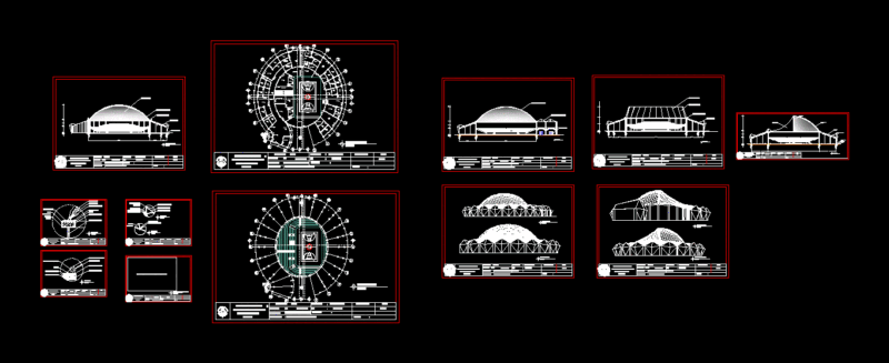 Sports Center DWG Elevation for AutoCAD