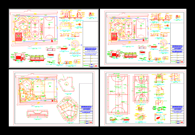 Sports Complex DWG Plan for AutoCAD