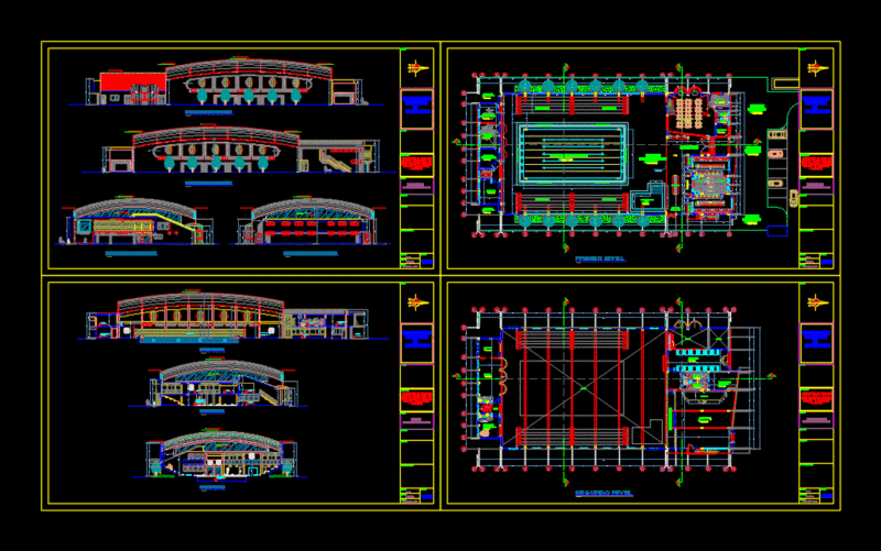 Sports Complex Lambayeque DWG Section for AutoCAD
