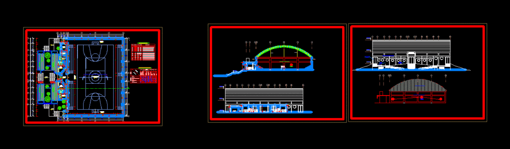 Sports DWG Section for AutoCAD