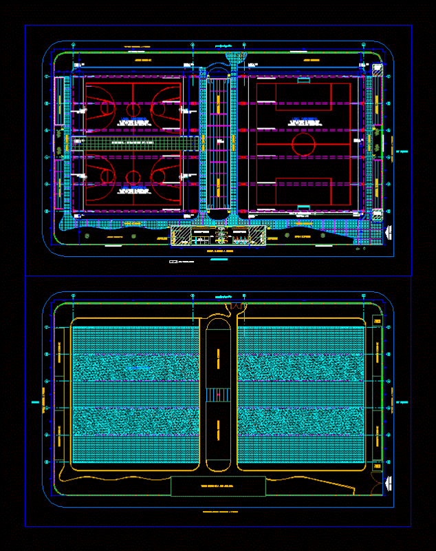 Sports Infrastructure DWG Detail for AutoCAD