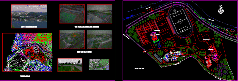 Sports School DWG Block for AutoCAD