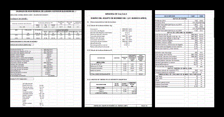 Spreadsheet For Designing Pumping Carcamo XLS Excel Spreadsheet