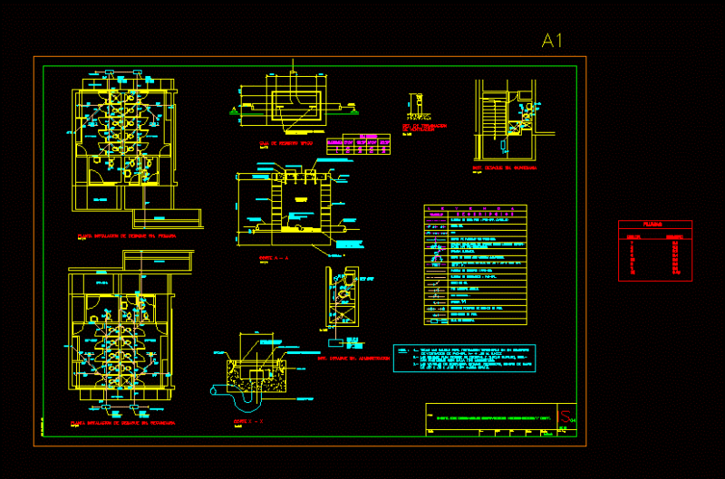 Sshh Desague DWG Detail for AutoCAD