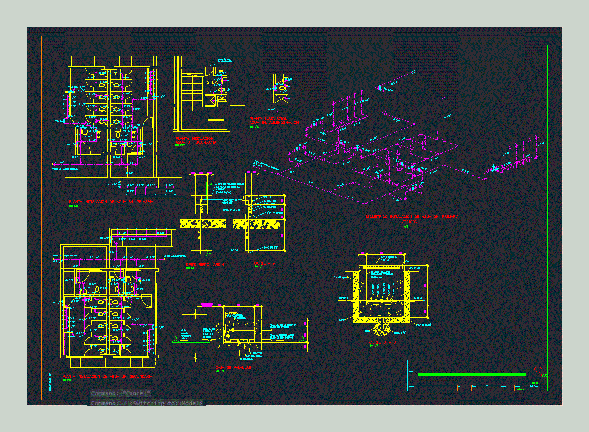 Sshh Water Supply DWG Section for AutoCAD • Designs CAD