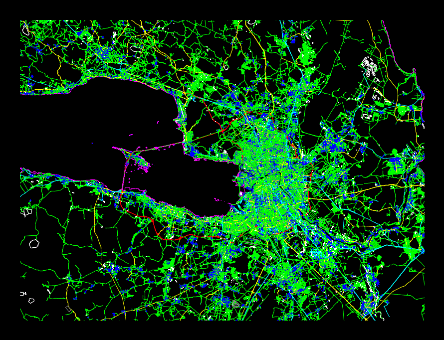 St Petersburg City Plan DXF Model for AutoCAD