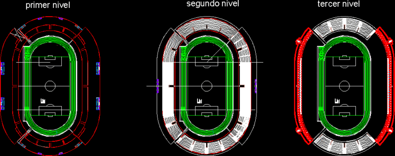 Stadium DWG Block for AutoCAD