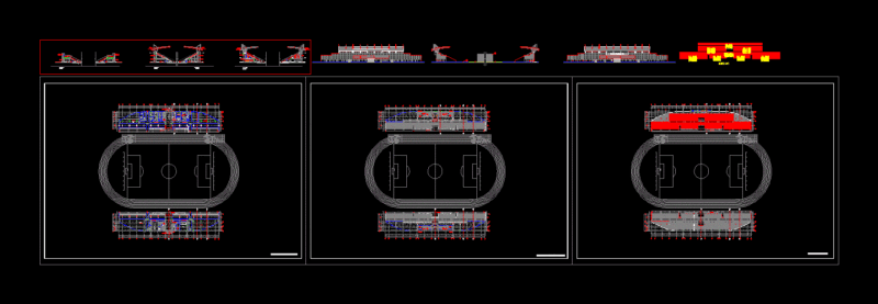 Stadium DWG Detail for AutoCAD
