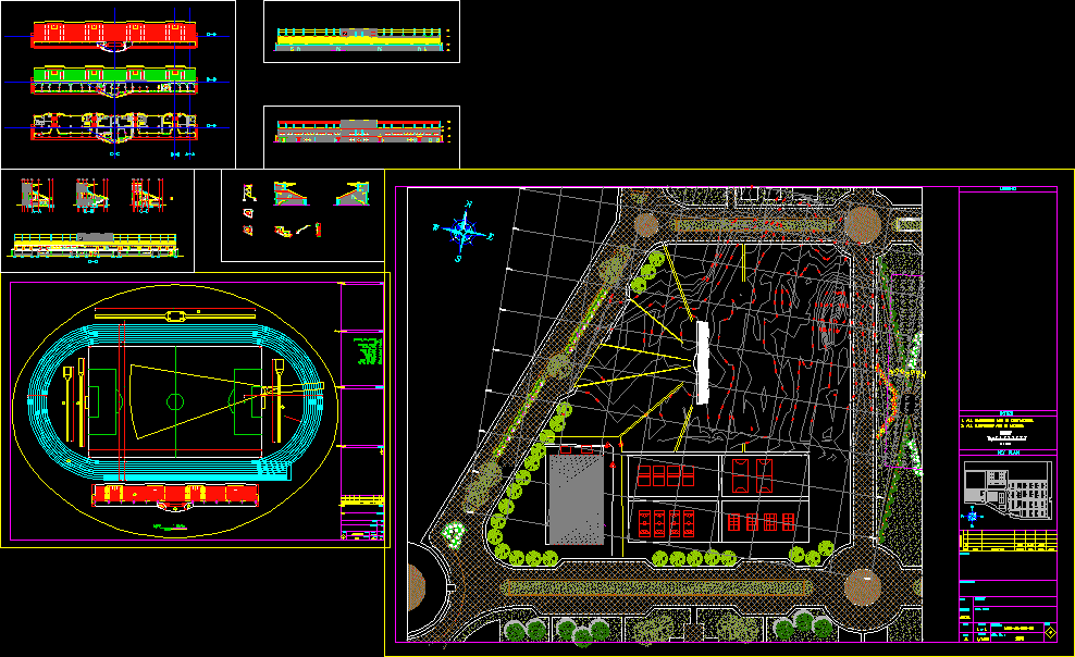 Stadium DWG Full Project for AutoCAD  Designs CAD