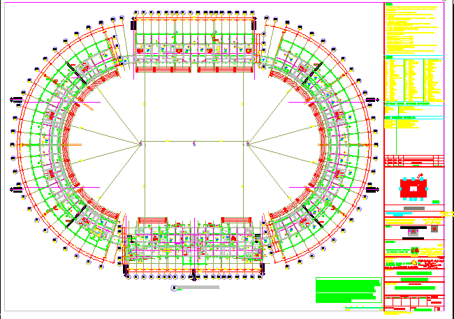 Stadium DWG Plan for AutoCAD • Designs CAD