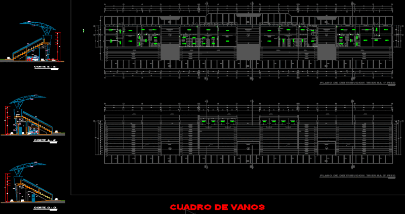 Stadium Planimetry DWG Section for AutoCAD