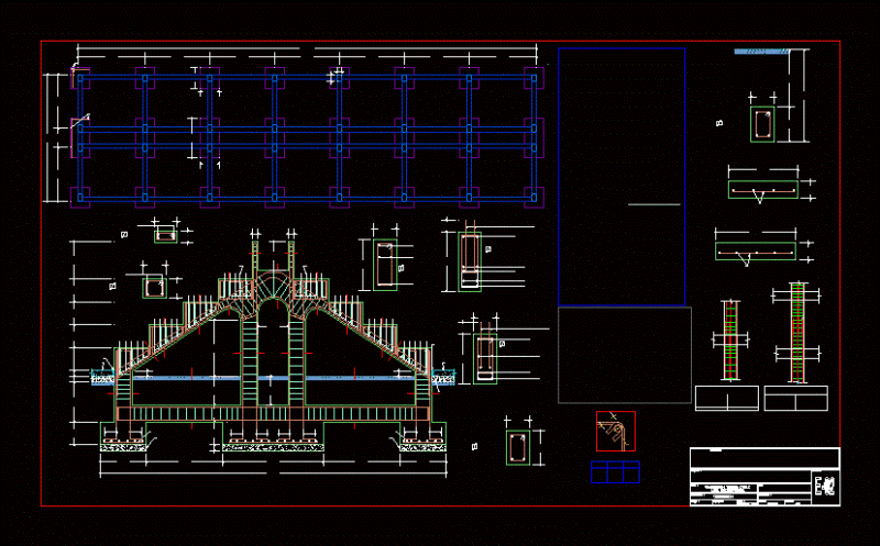 Stadium Stands DWG Detail for AutoCAD