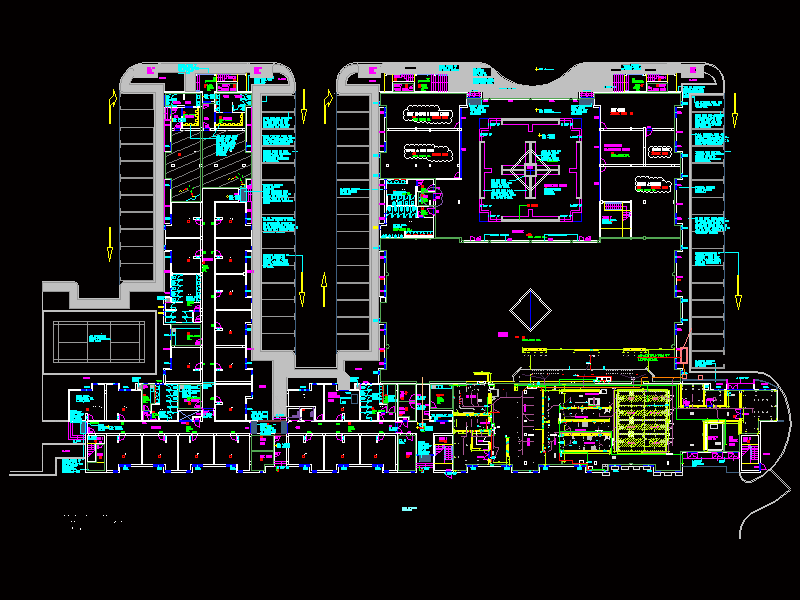 Kitchen Layout Plan Dwg : Interior kitchen design in AutoCAD | CAD