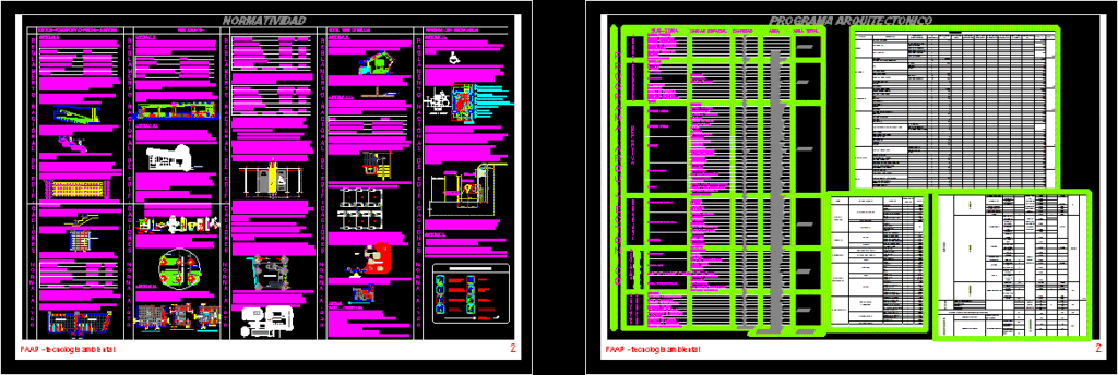 Standard Hosting – Restauramtes – Parking DWG Section for AutoCAD