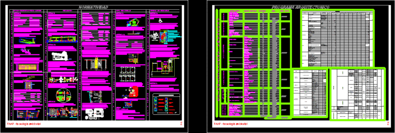 Standard Hosting – Restauramtes – Parking DWG Section for AutoCAD