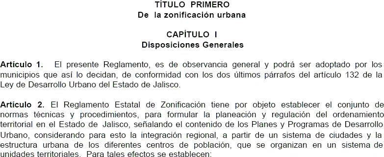 State Zoning Regulation – Jalisco PDF Full Project (Document)